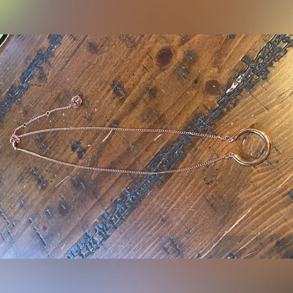 Fun U Rose Gold Tone Necklace - Picture 2 of 4